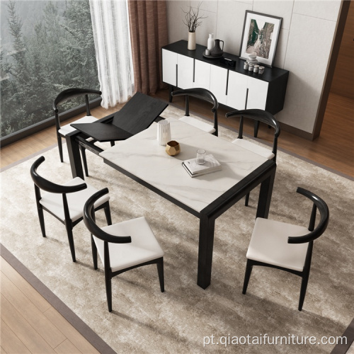 Mesa de sala de jantar personalizada com móveis modernos